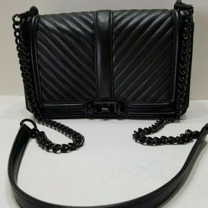 REBECCA MINKOFF LOVE Chevron Black